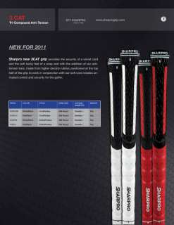 New 13 Sharpro 3CAT Golf Grips Pride White Cord  