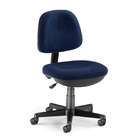   Blue Fabric Lite Use Guest Visitors Computer Desk Task Office Chair