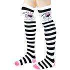 black zebra stripe knee high socks from pizzazz are great for cheer 