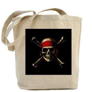  Tote Bag Pirate Skull Crossbones 