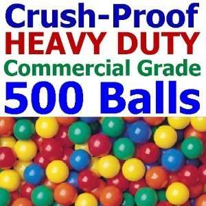   Commercial Grade Crush Proof 3 Plastic Pit Balls 5 Colors NEW  