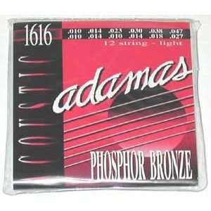  Adamas Phosphor Bronze 12 String Acoustic Guitar Strings 