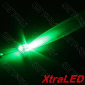  Lot of 50 Pure Green Flashing LED   Water Clear 5mm Electronics