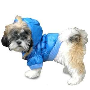  Platinum Pets Dog Winter Dog Coat, Small, Blue Pet 