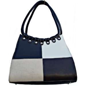  Classic Inspired Small Leatherette Shoulder Handbag Purse in 4 Tone 