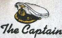 Captains Hat towel Captains Hat nautical Sail boat  