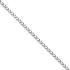 Jewelry Adviser chain bracelets 14k White Gold 1.8mm Solid D/C Spiga 