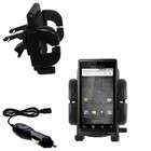 Gomadic Auto Vent Holder with Car Charger for the Motorola DROID