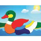 Puzzled 4008 Fun Puzzle   Duck Wooden Toys   10 Pieces
