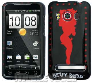 Betty Boop Hard Cover Case for HTC EVO 4G Sprint Black  