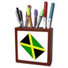 3dRose LLC Flags   Jamaican Flag   Tile Pen Holders