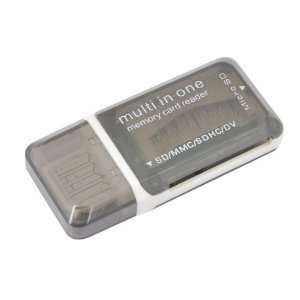   Reader for SD MMC and SDHC TF MicroSD MicroSDHC, Black Electronics