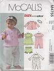 McCalls Pattern 6888 Baby Bunting Jumpsuit Seat Cover  