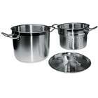 Winco USA Winware Stainless Steamer/Pasta Cooker with Cover   16 Quart