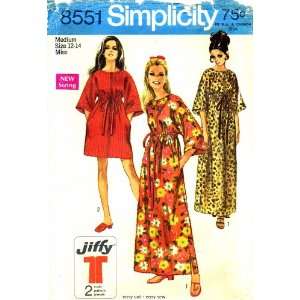  Simplicity 8551 Vintage Sewing Pattern Womens Robe Size 12 