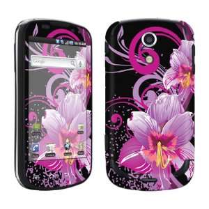   Protection Decal Skin Purple Flower Black Cell Phones & Accessories