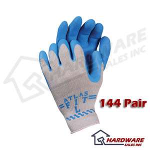 ATLAS Fit 300 Blue Work Gloves LARGE L CASE NEW  