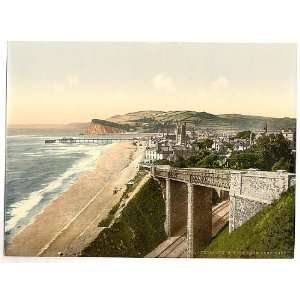    View from E. Cliff,Teignmouth,England,1890s