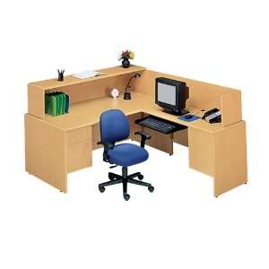  National Office Furniture Reception LDesk with Right 