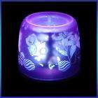purple led flameless projection candle table lamp light returns 