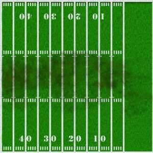  Real Sports Football Field 12 x 12 Double Sided Paper 