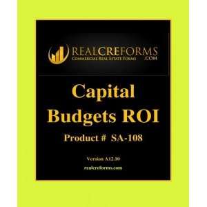  Capital Budget Worksheet ROI Toys & Games