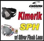 Carrera Kimerik SPH Silver Flash Lens Black Print Goggles NEW 