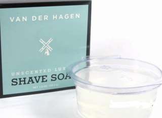 Van Der Hagen Unscented Luxury Shave Soap 3 Cakes 893164000531  