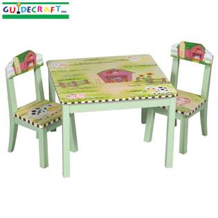 Guidecraft Little Farm House Table & Chair Set 