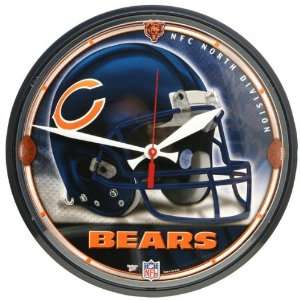  Chicago Bears   Helmet Clock NFL Pro Football