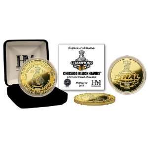  Chicago Blackhawks 2010 Stanley Cup Champions 24KT Gold 