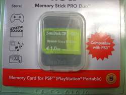 Authentic SANDISK 1g Memory Stick Pro Duo SEALED ORIGINAL  