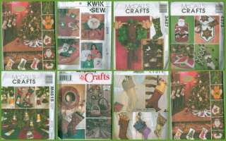 OOP Christmas Stockings Holiday Decoration + XMAS Accessories Sewing 