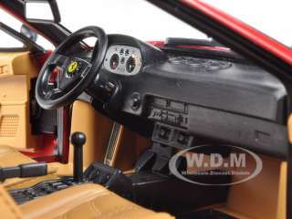 FERRARI 308 GTB RED 1/18 DIECAST MODEL CAR BY HOTWHEELS W1775 