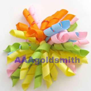 Lot (100) 3.5 Korker Hair Bow Clip You Pick the Color  