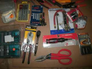 LOT TOOL BOX FILLED KLEIN NAMEBRAND HAND TOOLS  