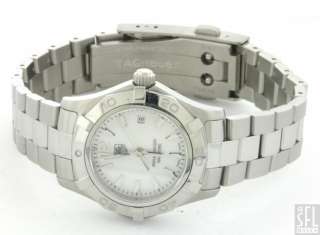 TAG HEUER AQUARACER FANCY MOTHER OF PEARL DIAL SS QUARTZ LADIES WATCH 