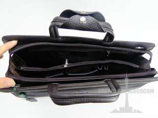 Ment leather briefcase shoulder bag Messenger laptop handbag & code 