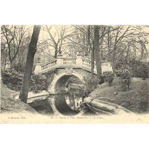   Postcard The Bridge in Parc Monceau   Paris France 