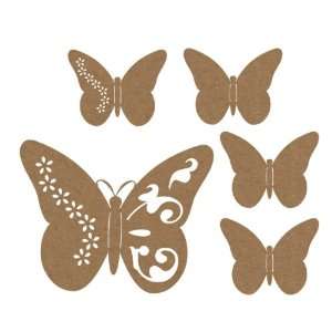   Chips Butterflies Chipboard Embellishments Arts, Crafts & Sewing
