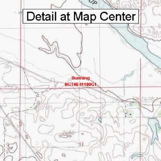  USGS Topographic Quadrangle Map   Dunning, Nebraska 