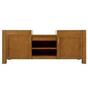 72 Bashe Bamboo Dual Vanity Cabinet   Cabinet Only
