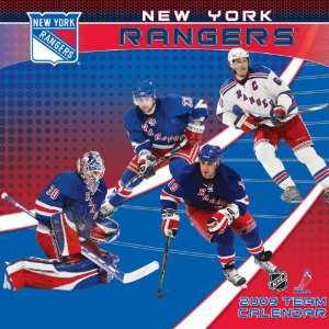 New York Rangers 2009 12 x 12 Team Wall Calendar Sports 