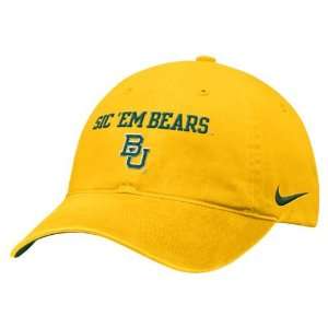  Nike Baylor Bears Gold Local Campus Hat