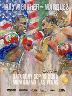 FLOYD MAYWEATHER vs JUAN MARQUEZ ON SITE FIGHT POSTER  
