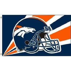  Denver Broncos NFL Helmet Design 3x5 Banner Flag Sports 