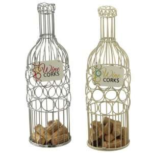   of 2 Decorative Novelty Wine Bottle Cork Holders 14