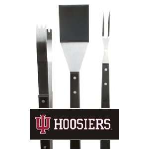  3 Piece NCAA Indiana Hoosiers BBQ Grilling Accessory Tool 