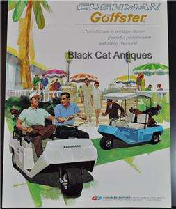 Original Cushman Golfster Color Sales Brochure NOS  