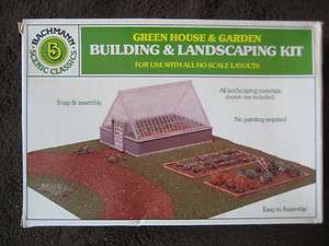 Green House & Garden Building & landscaping kit, HO,  